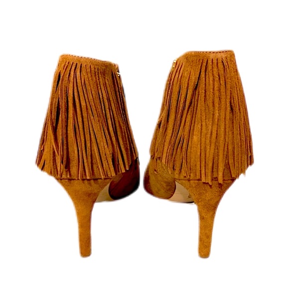 Sam Edelman Suede Fringe Booties - Picture 2 of 4
